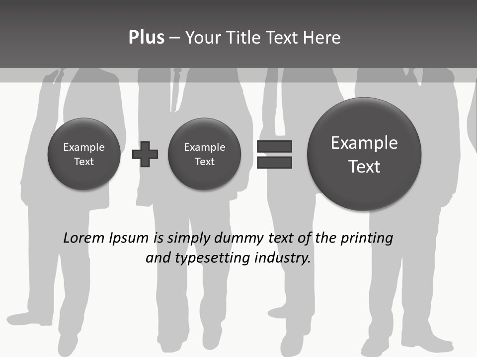 Crowd Casual Illustration PowerPoint Template