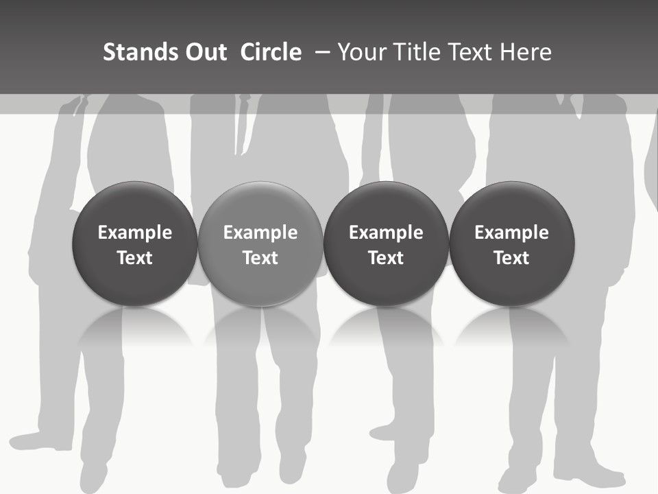 Crowd Casual Illustration PowerPoint Template