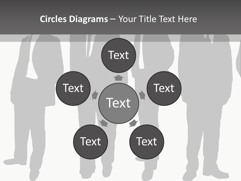 Crowd Casual Illustration PowerPoint Template