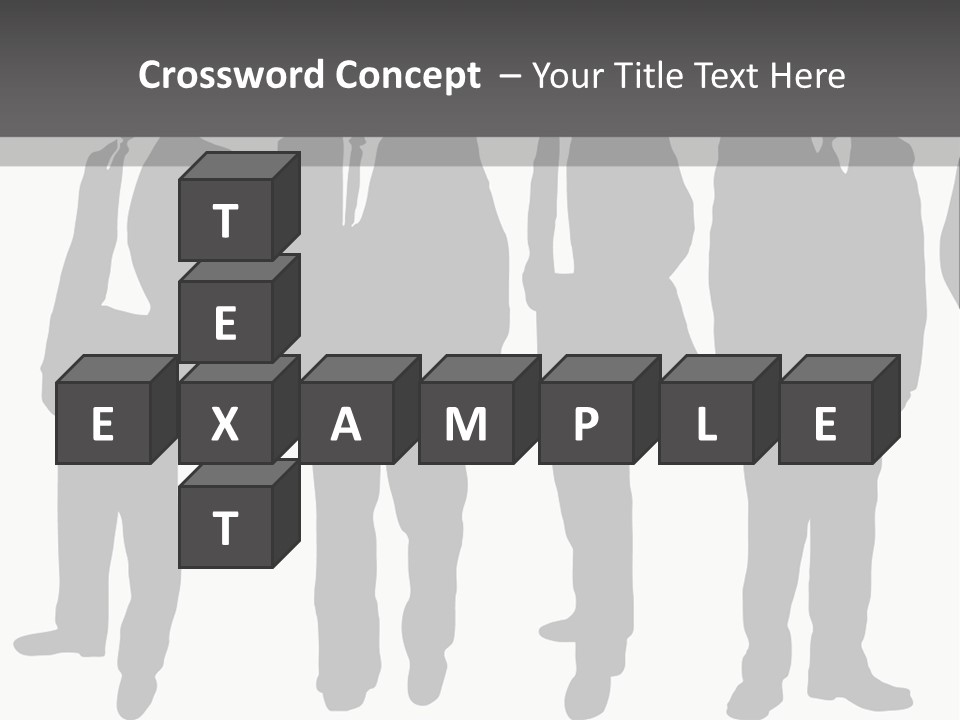 Crowd Casual Illustration PowerPoint Template