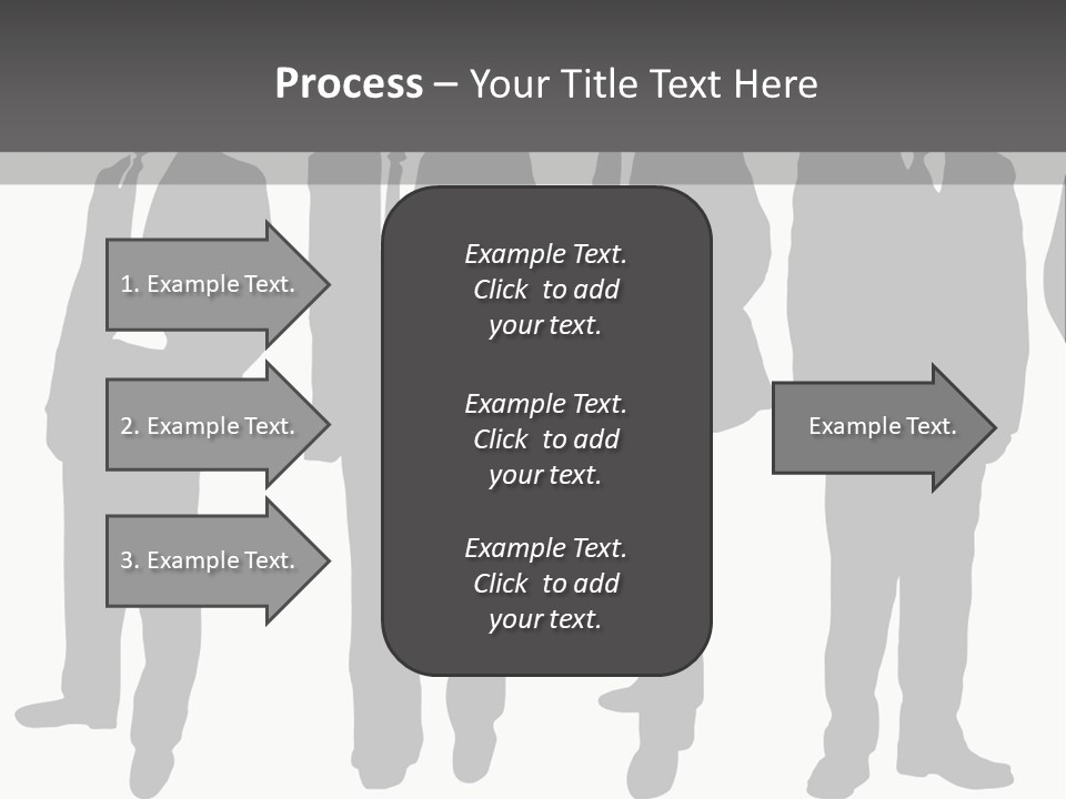 Crowd Casual Illustration PowerPoint Template