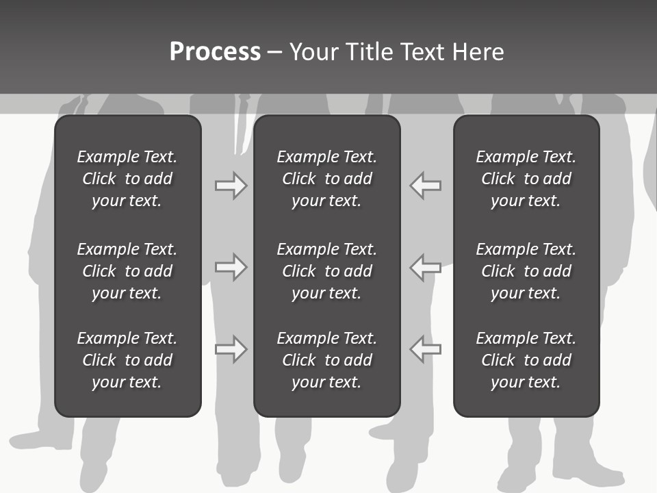 Crowd Casual Illustration PowerPoint Template