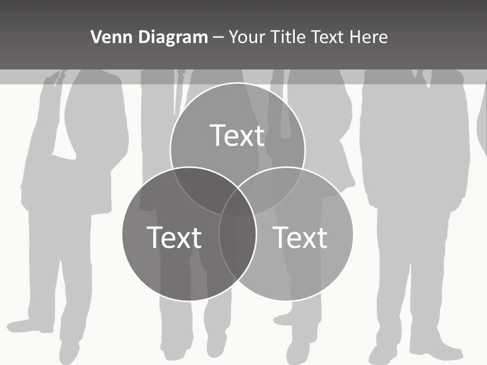 Crowd Casual Illustration PowerPoint Template