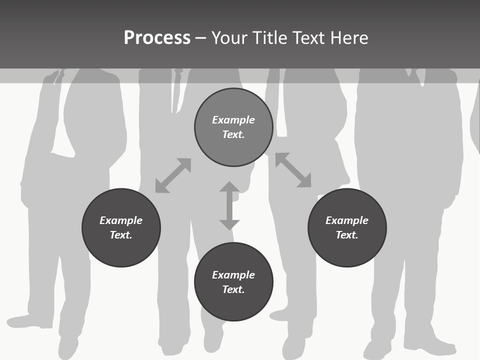 Crowd Casual Illustration PowerPoint Template