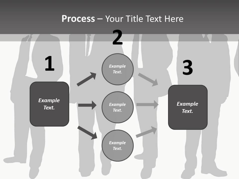 Crowd Casual Illustration PowerPoint Template