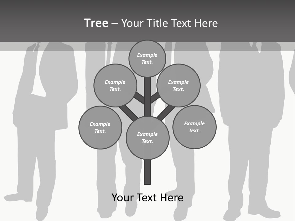 Crowd Casual Illustration PowerPoint Template