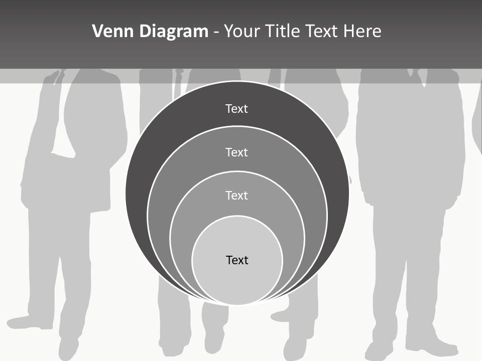 Crowd Casual Illustration PowerPoint Template
