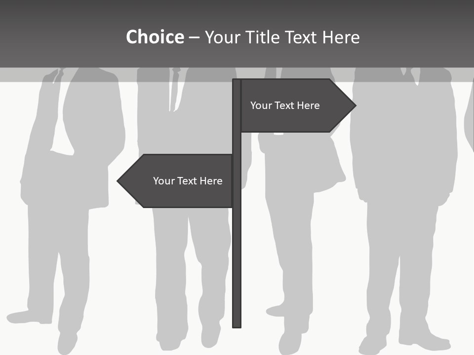 Crowd Casual Illustration PowerPoint Template