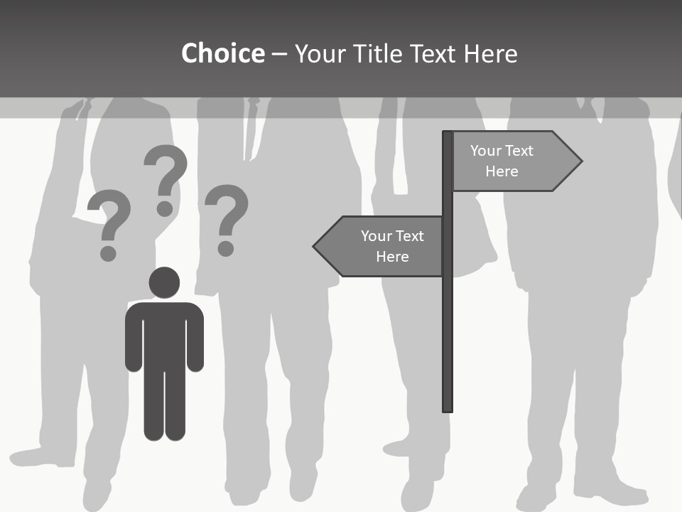 Crowd Casual Illustration PowerPoint Template