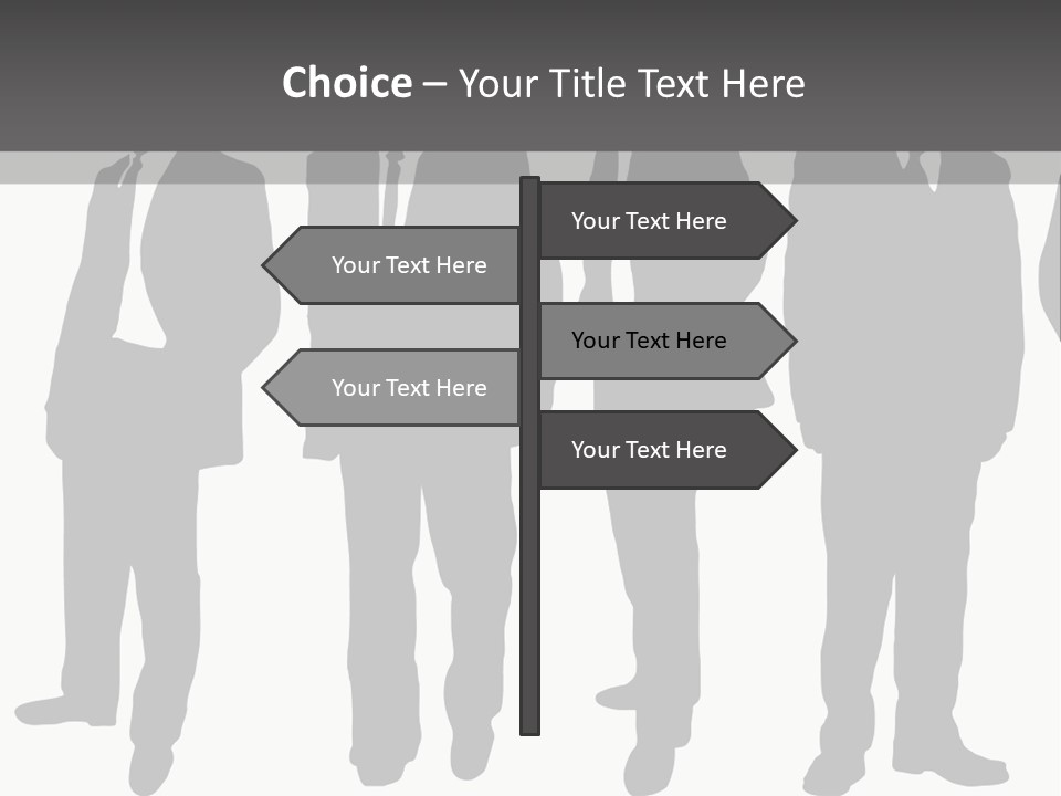 Crowd Casual Illustration PowerPoint Template