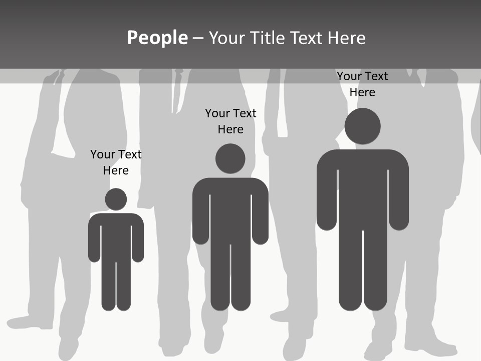 Crowd Casual Illustration PowerPoint Template