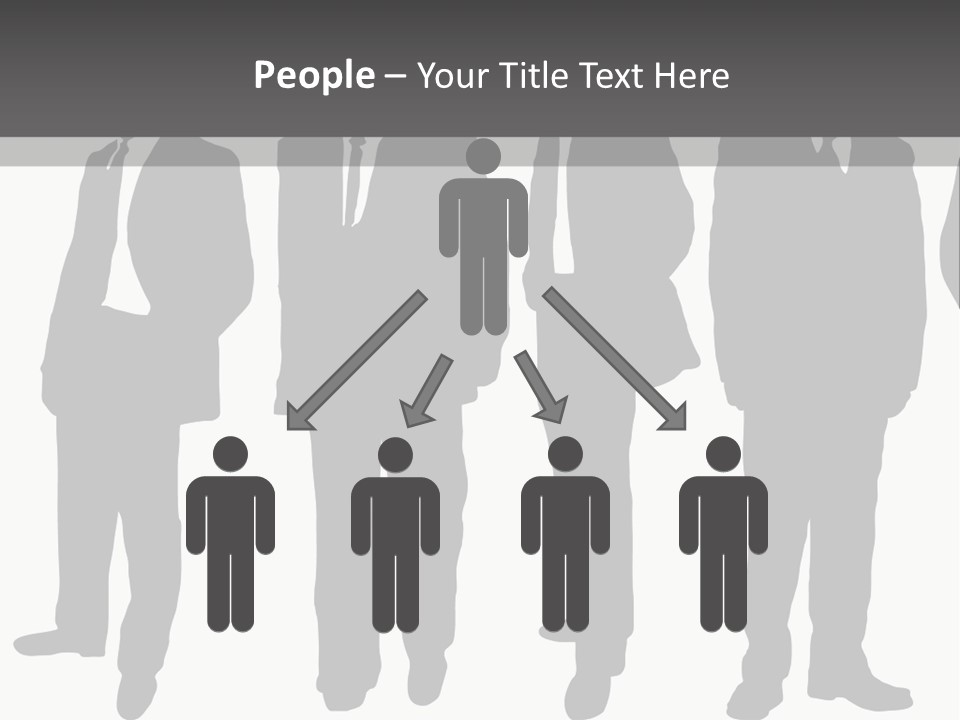 Crowd Casual Illustration PowerPoint Template