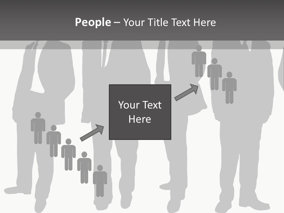 Crowd Casual Illustration PowerPoint Template