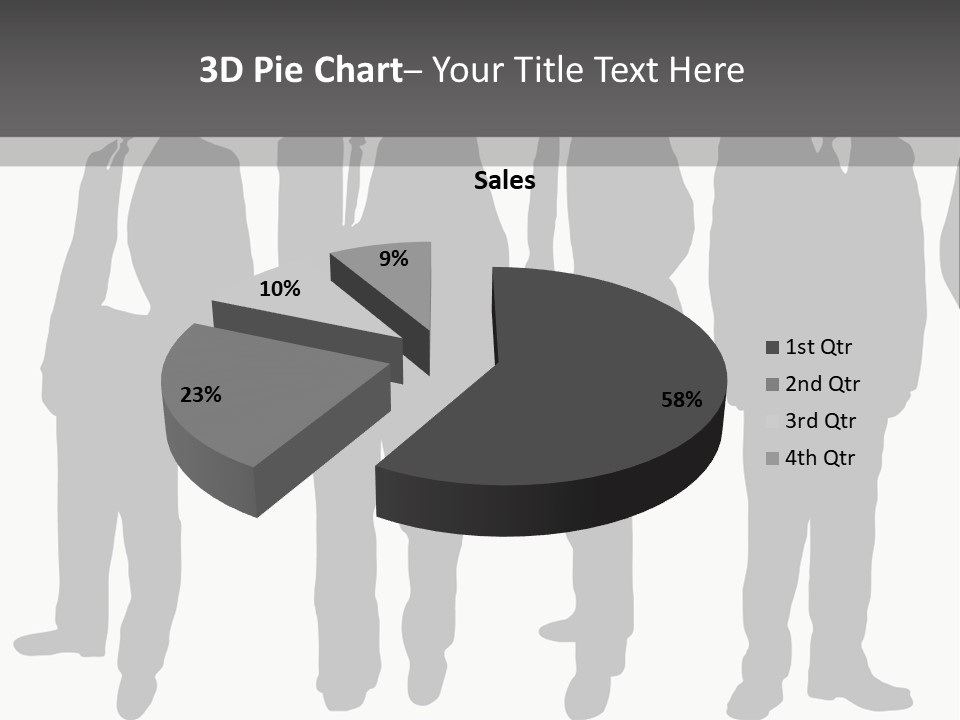 Crowd Casual Illustration PowerPoint Template