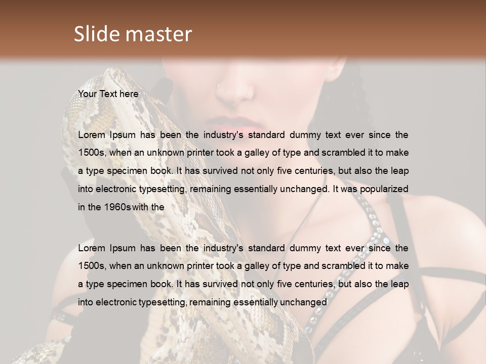 Holding Human Terrible PowerPoint Template