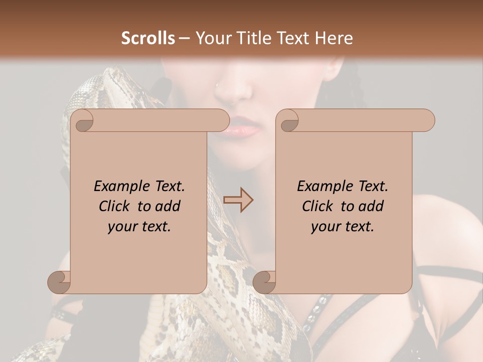Holding Human Terrible PowerPoint Template