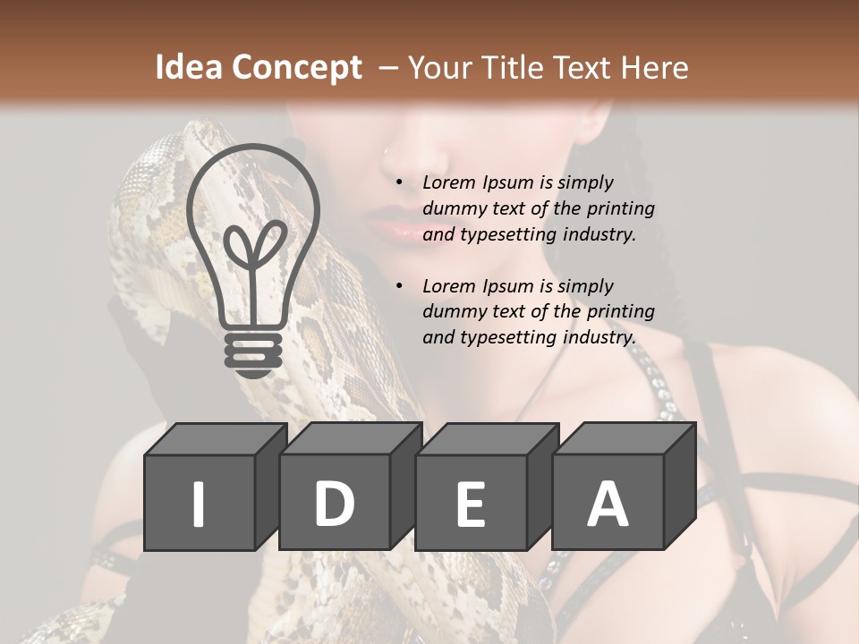 Holding Human Terrible PowerPoint Template