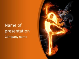 Sport Burning Energy PowerPoint Template