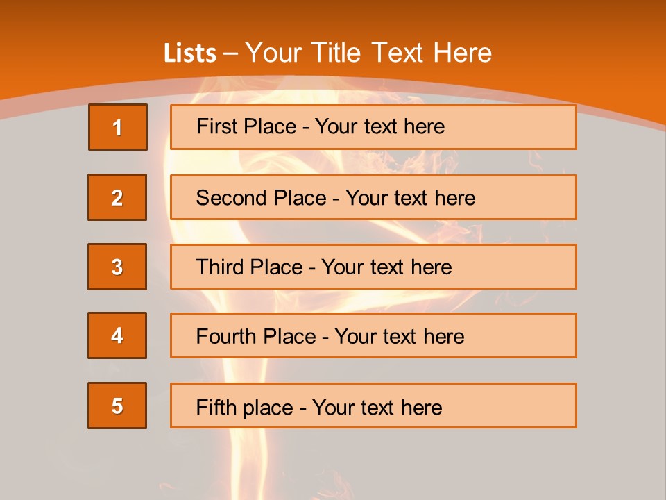 Sport Burning Energy PowerPoint Template