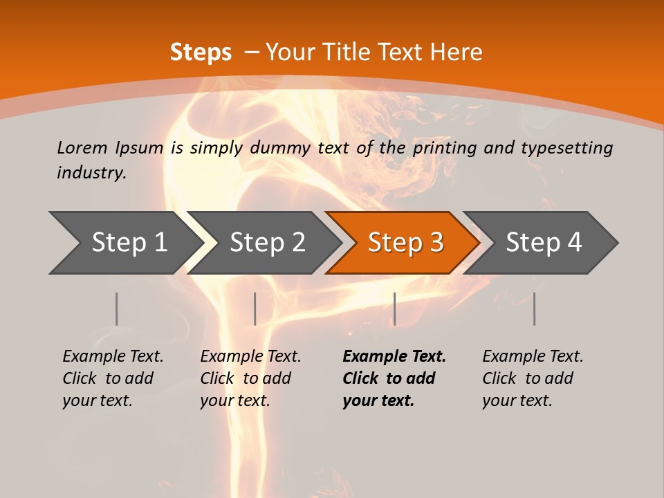 Sport Burning Energy PowerPoint Template
