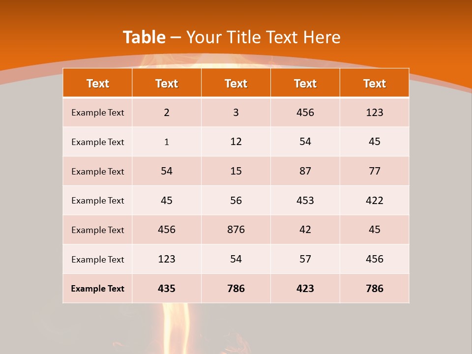 Sport Burning Energy PowerPoint Template
