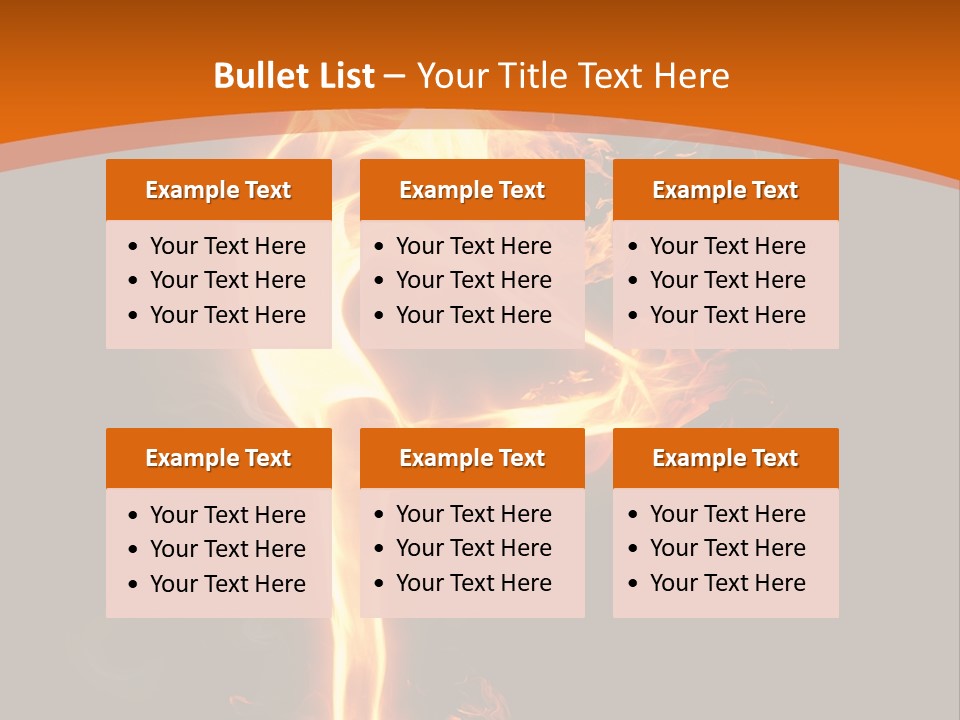 Sport Burning Energy PowerPoint Template