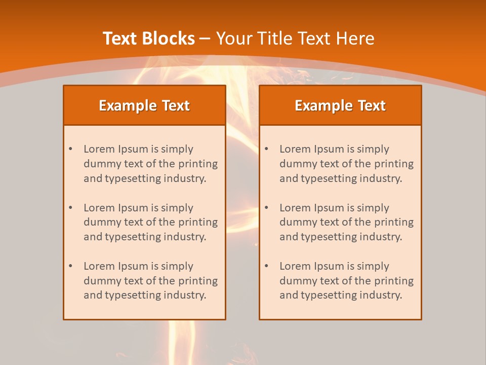Sport Burning Energy PowerPoint Template