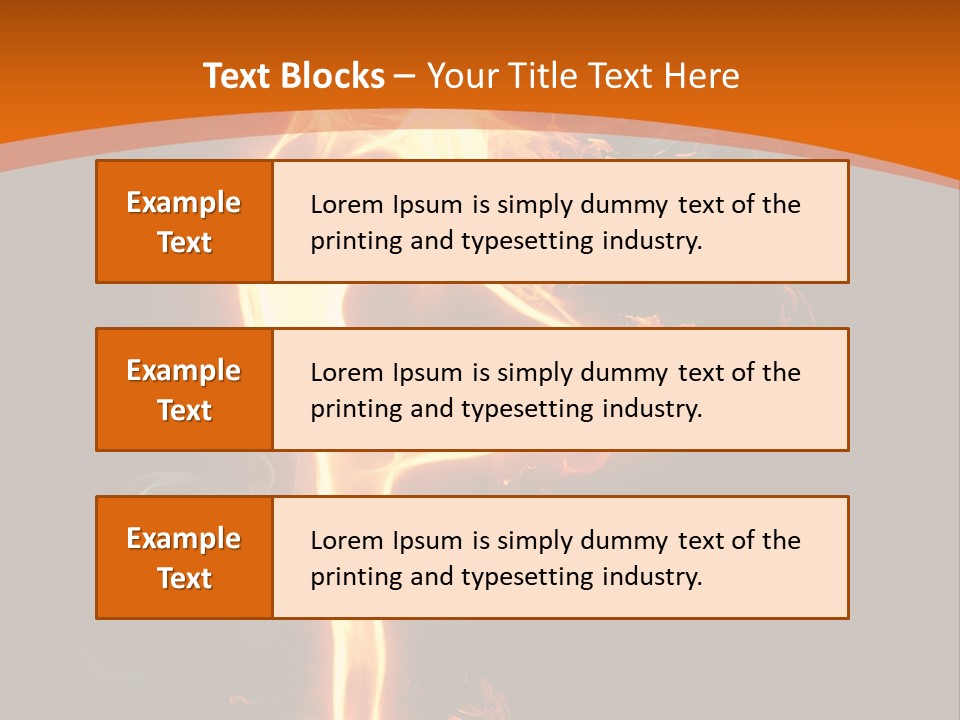 Sport Burning Energy PowerPoint Template
