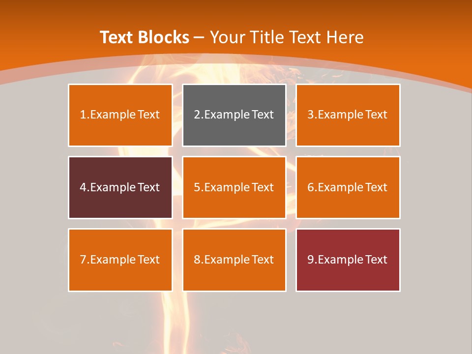 Sport Burning Energy PowerPoint Template