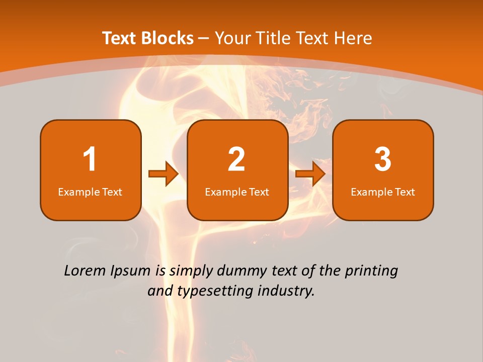 Sport Burning Energy PowerPoint Template