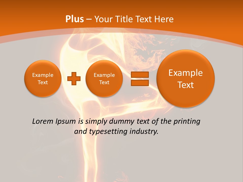 Sport Burning Energy PowerPoint Template
