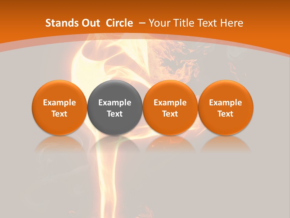 Sport Burning Energy PowerPoint Template