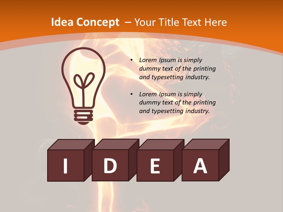 Sport Burning Energy PowerPoint Template