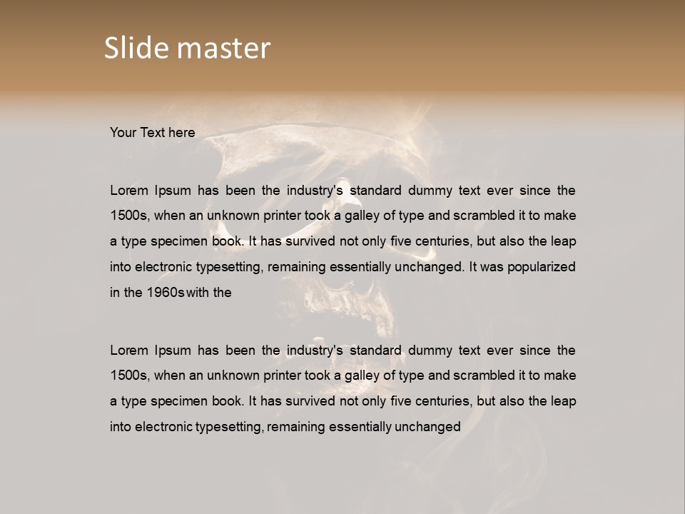 Dead Anatomy Fright PowerPoint Template