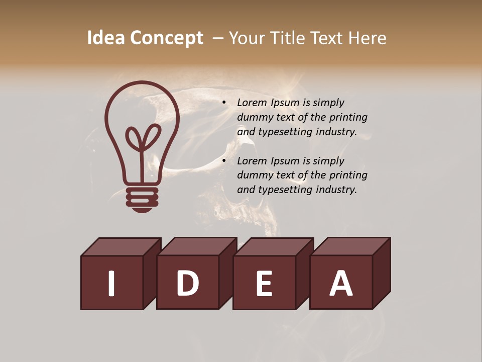 Dead Anatomy Fright PowerPoint Template