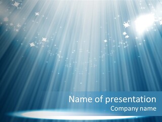 Fabric Speaker Curtain PowerPoint Template