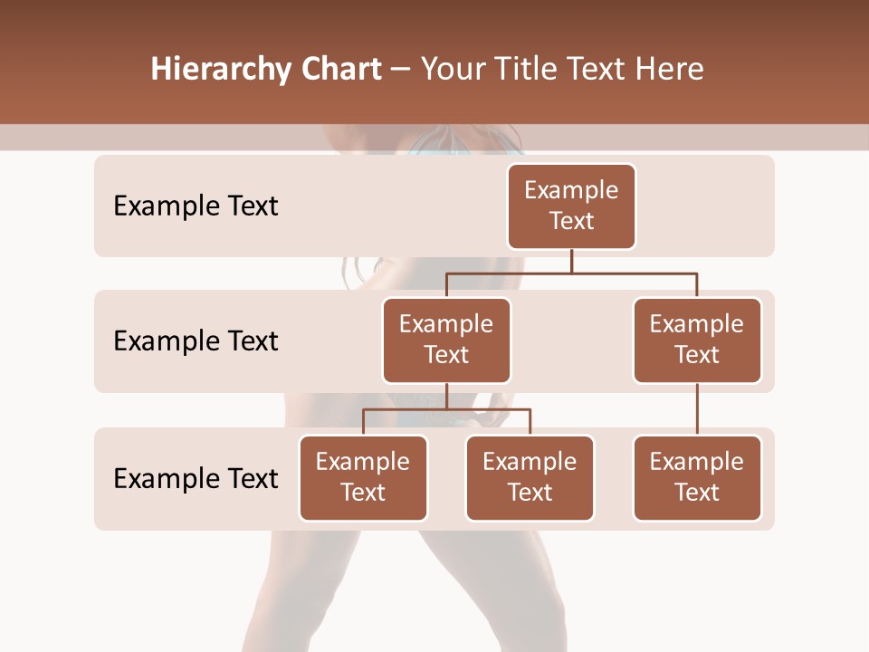 A Beautiful Woman In A Blue Bikini Posing For The Camera PowerPoint Template