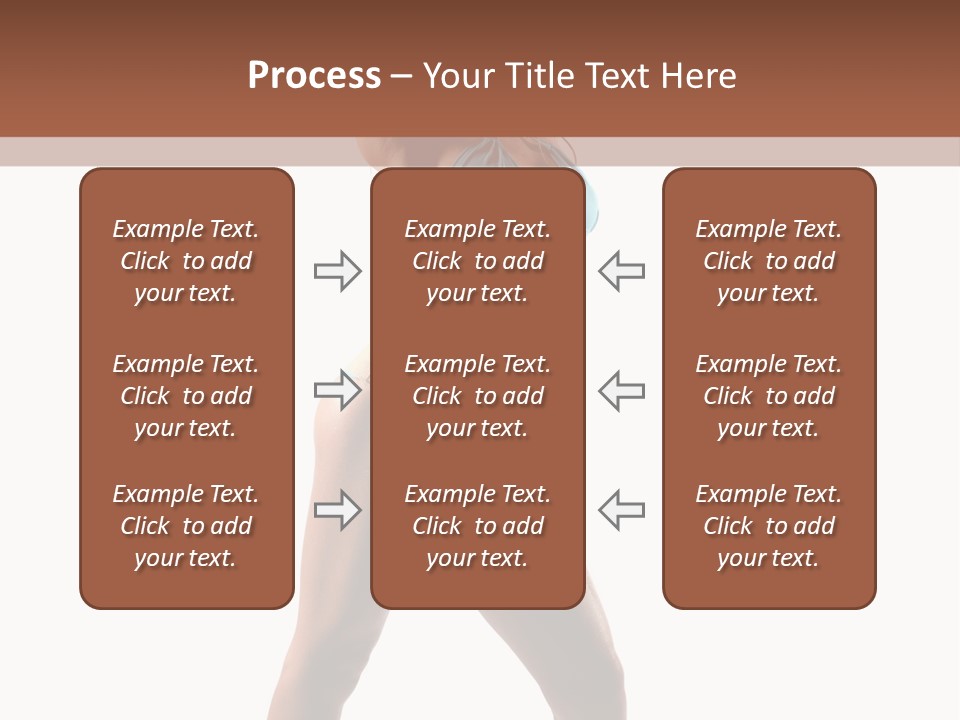 A Beautiful Woman In A Blue Bikini Posing For The Camera PowerPoint Template