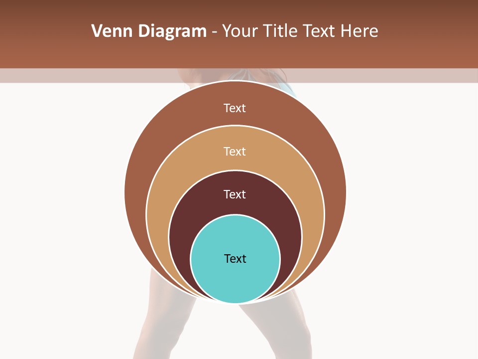 A Beautiful Woman In A Blue Bikini Posing For The Camera PowerPoint Template