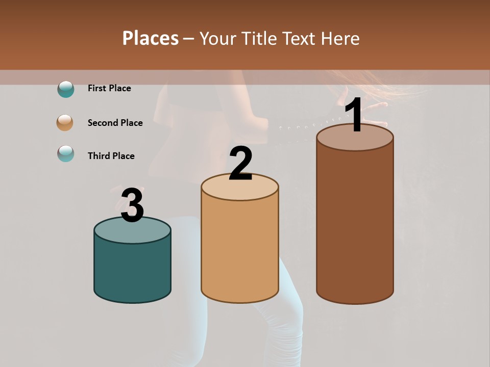 Stretching Performer Elegance PowerPoint Template