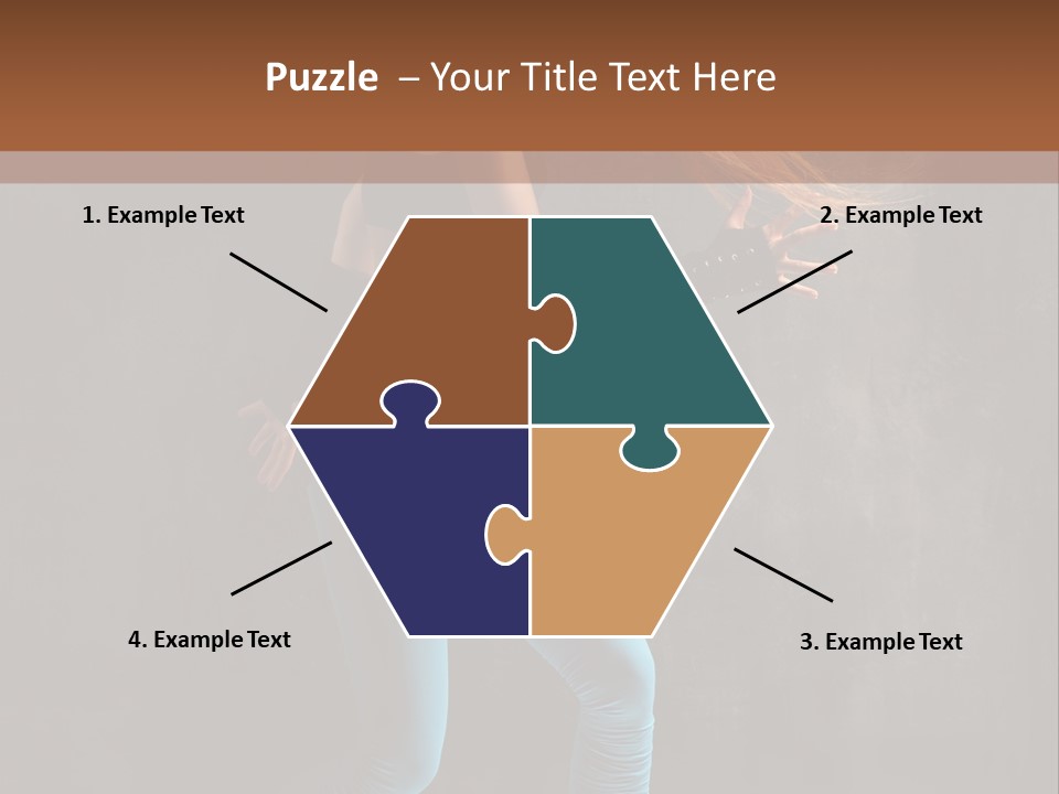 Stretching Performer Elegance PowerPoint Template