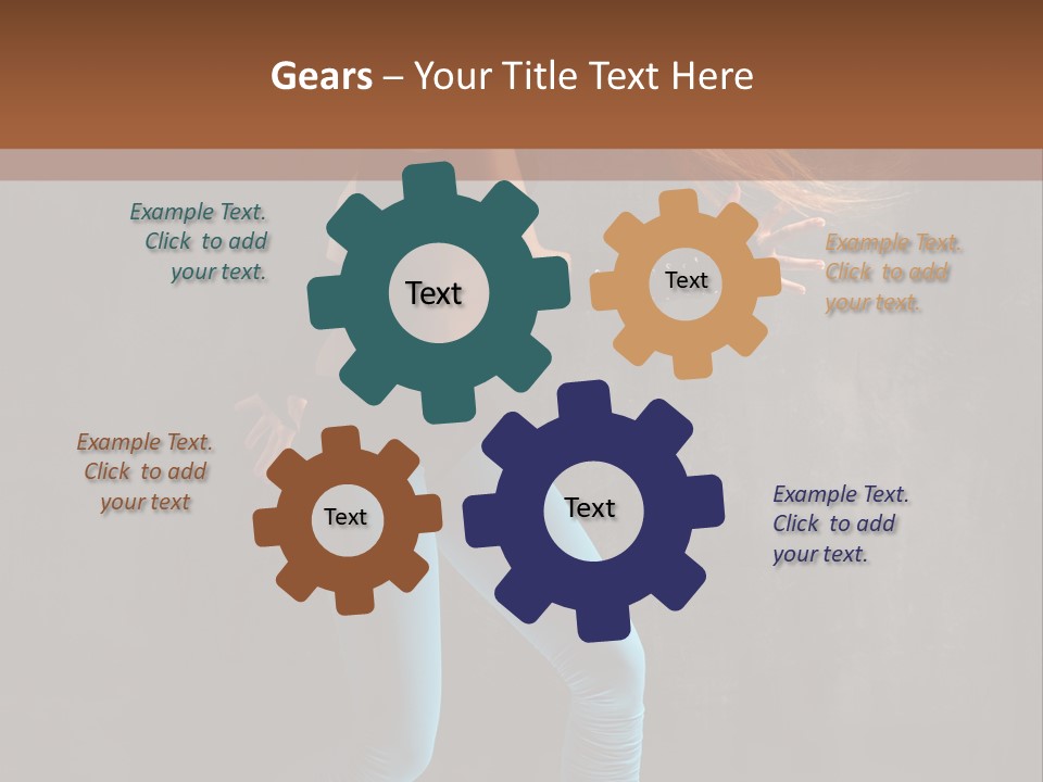 Stretching Performer Elegance PowerPoint Template