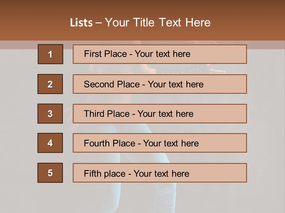 Stretching Performer Elegance PowerPoint Template