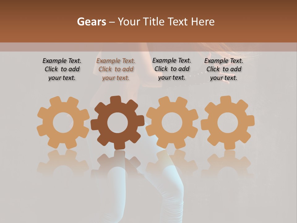 Stretching Performer Elegance PowerPoint Template