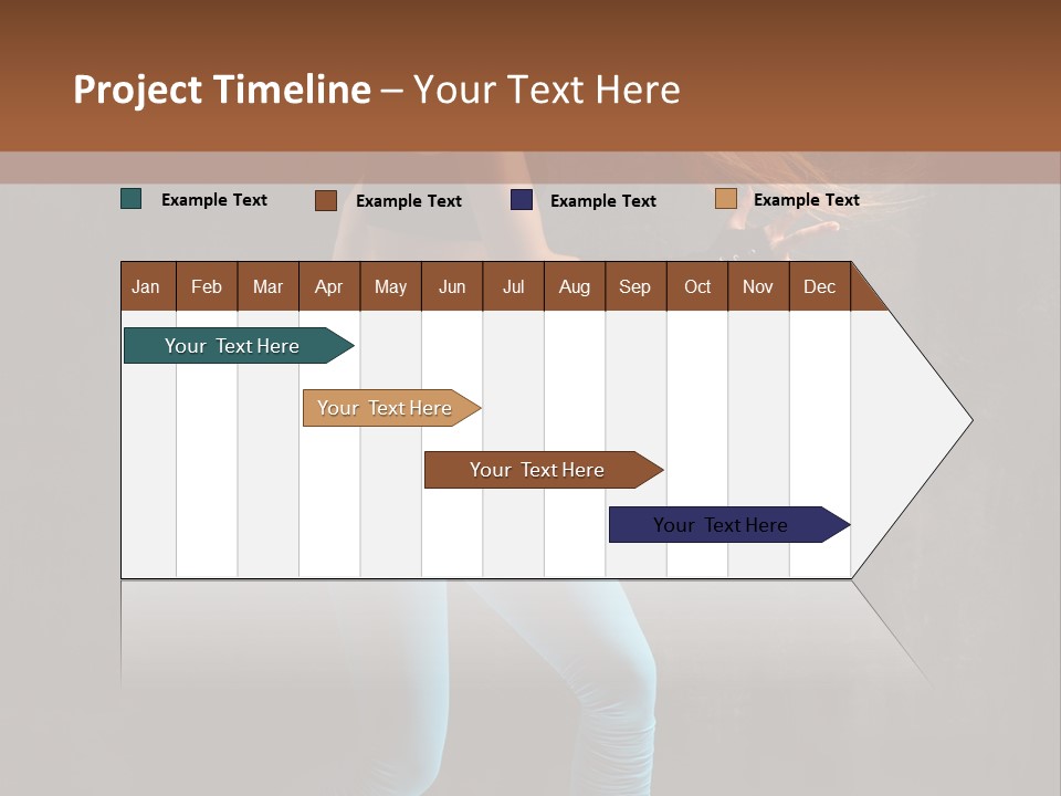 Stretching Performer Elegance PowerPoint Template