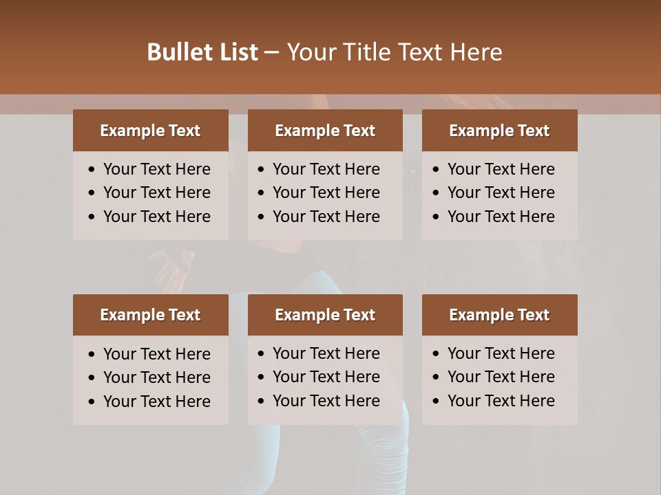 Stretching Performer Elegance PowerPoint Template