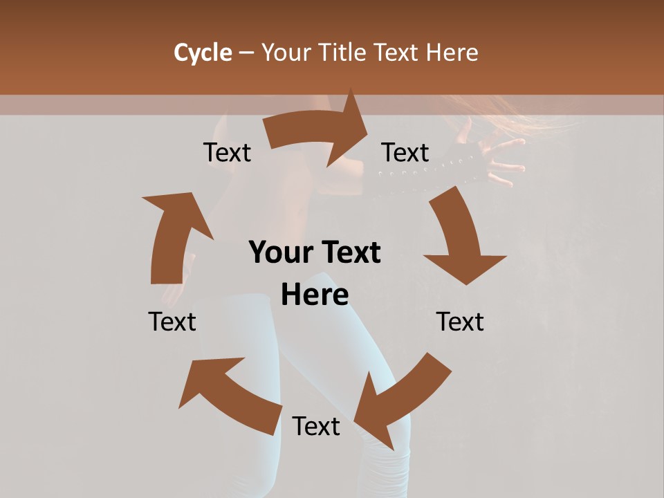 Stretching Performer Elegance PowerPoint Template