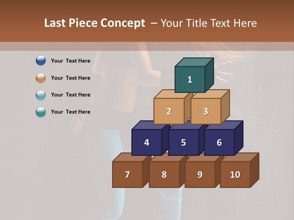 Stretching Performer Elegance PowerPoint Template