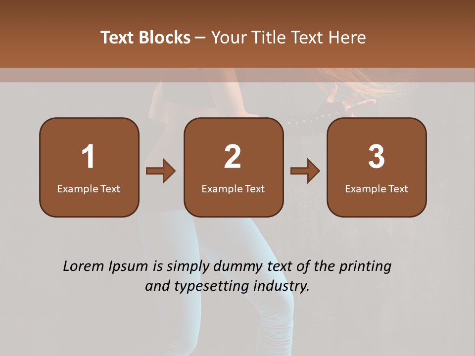 Stretching Performer Elegance PowerPoint Template
