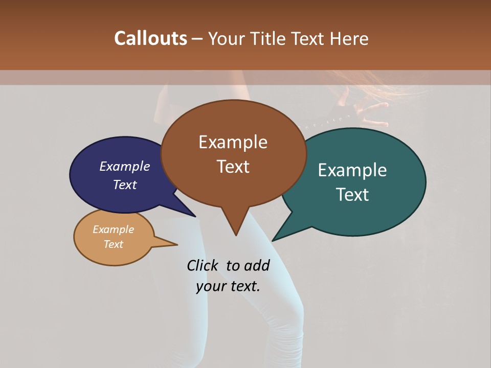 Stretching Performer Elegance PowerPoint Template